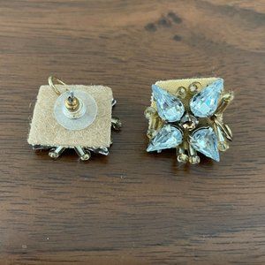 Thumb size - Felt and Crystal - Earnings